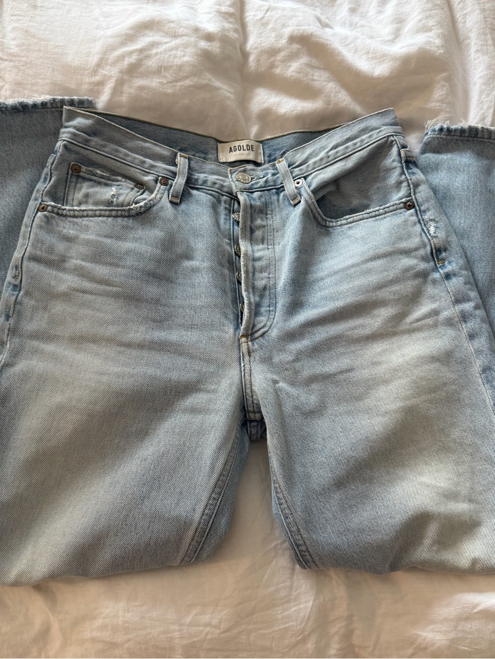 AGOLDE Light Wash Jeans size 27 Riley